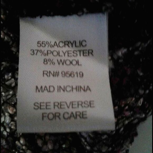 Vintage John Paul Richard Purple Cowl Neck Balloon Sleeves Textured Sweater - Picture 7 of 7